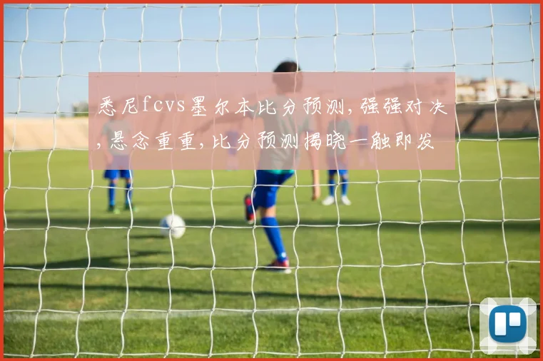 悉尼fcvs墨尔本比分预测,强强对决,悬念重重,比分预测揭晓一触即发
